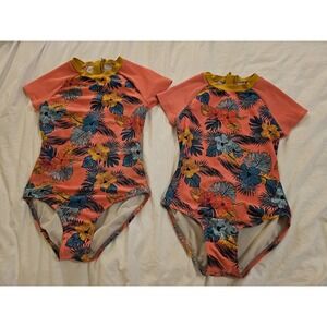 Art Class Girls Rash Guard Swimsuit Bundle Sizes M 7/8 & L 10/12